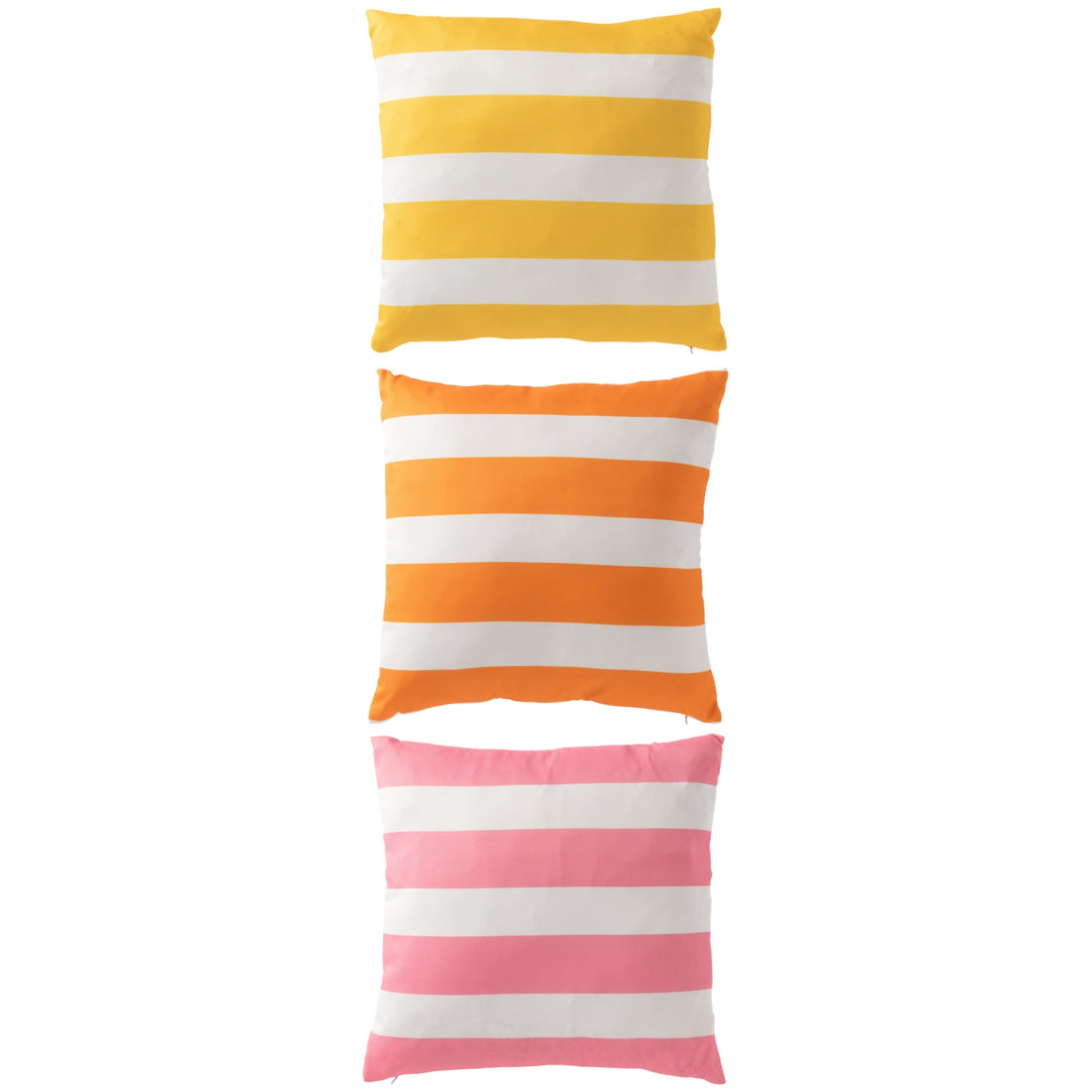 Pude Ude Firkant Stribet Polyester Multi Assortiment Fra 3 J-Line
