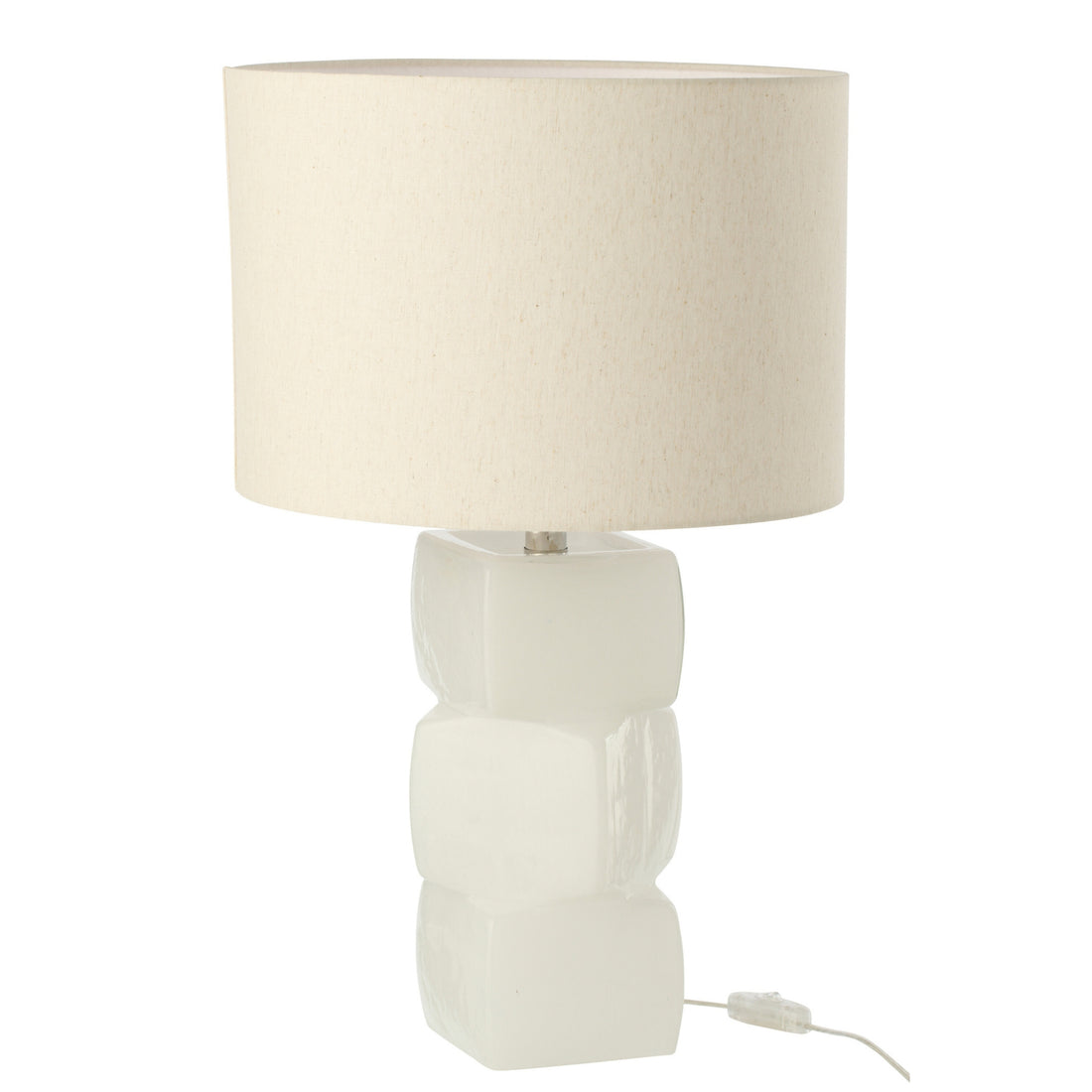 Bordlampe med 3 glaskuber, hvid, J-Line