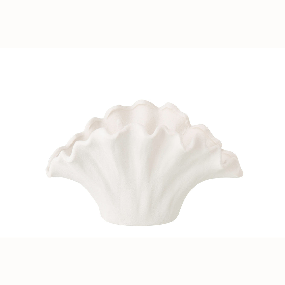Vase med blomstermotiv, porcelæn, hvid, lille, J-Line