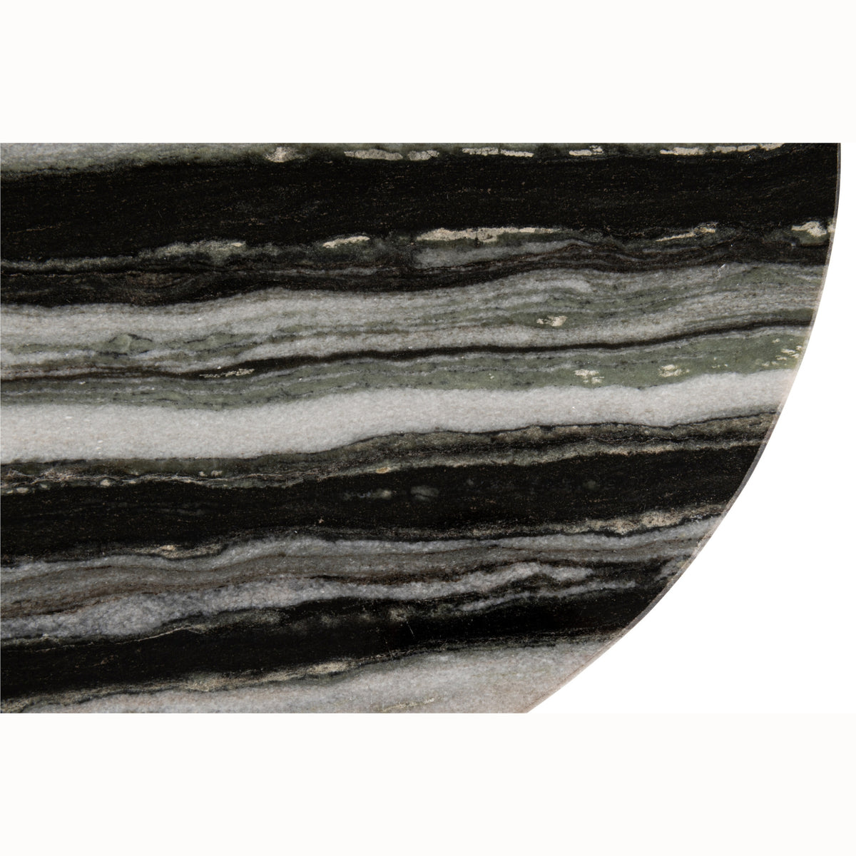 Sidebord Mathilde marmor sort/grå J-Line