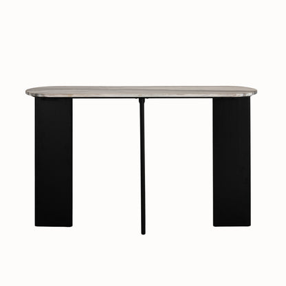 Konsolbord Mathilde marmor sort/fersken J-Line