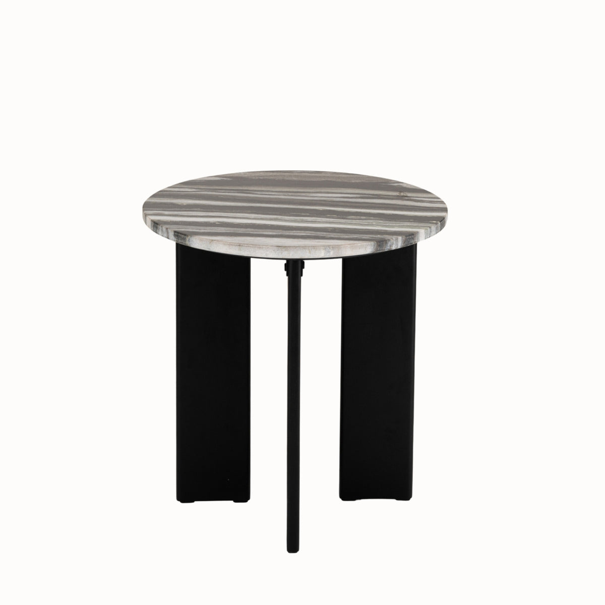 Sidebord Mathilde marmor sort/grå J-Line