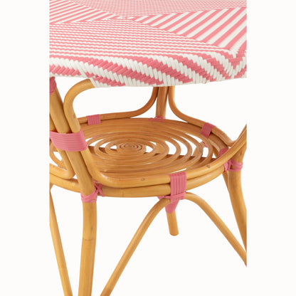 Spisebord Rattan Rosa/Hvid J-Line