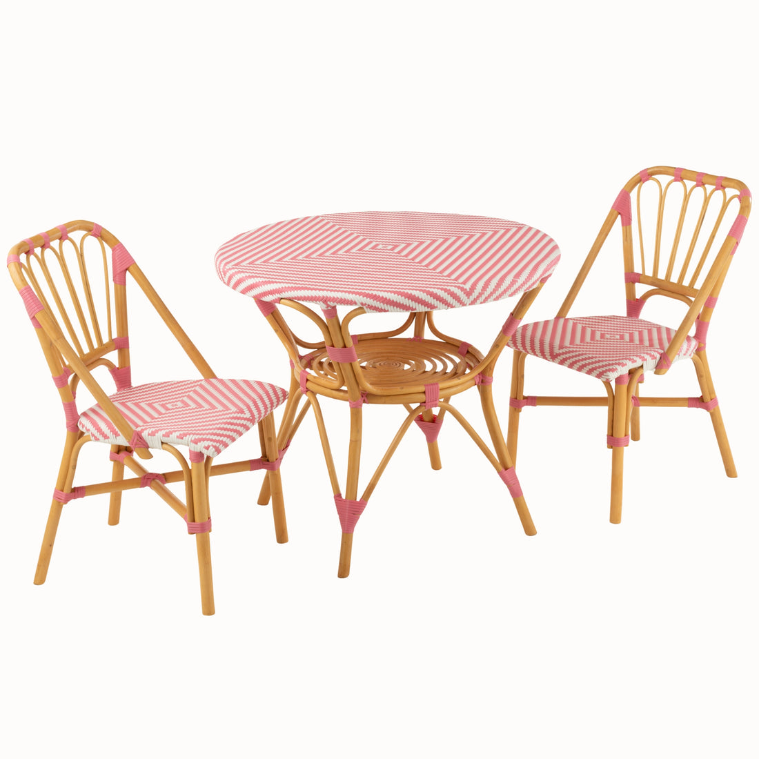 Spisebord Rattan Rosa/Hvid J-Line