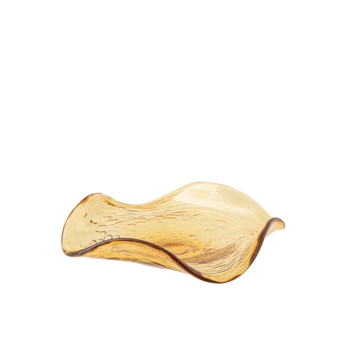 Pyntefad Uregelmæssigt Glas Caramel J-Line