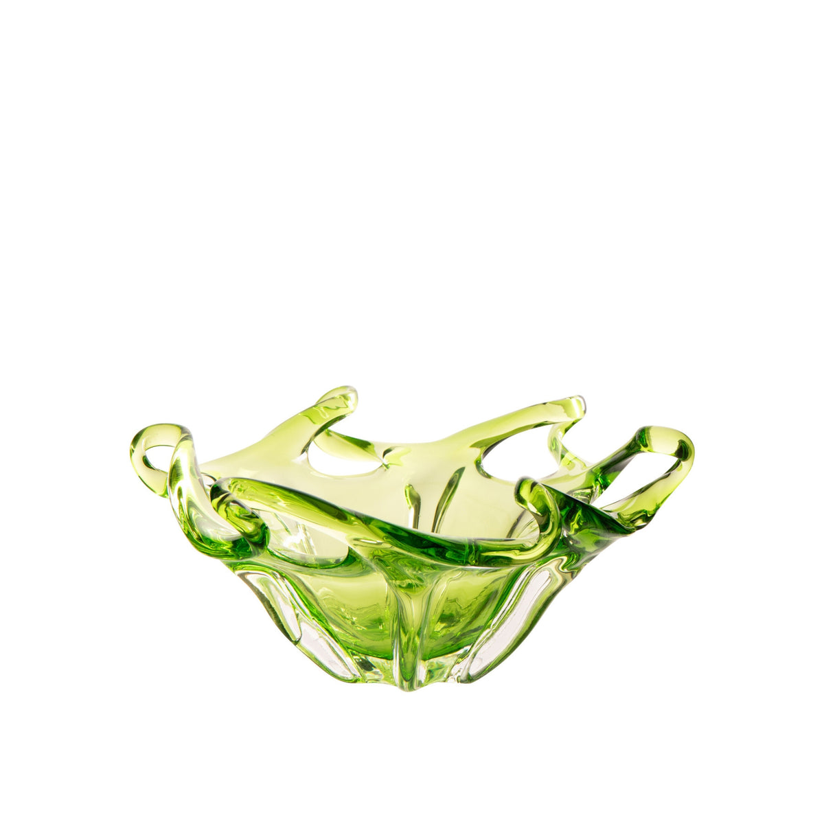 Dekorativ bakke Serena Glas Grøn J-Line