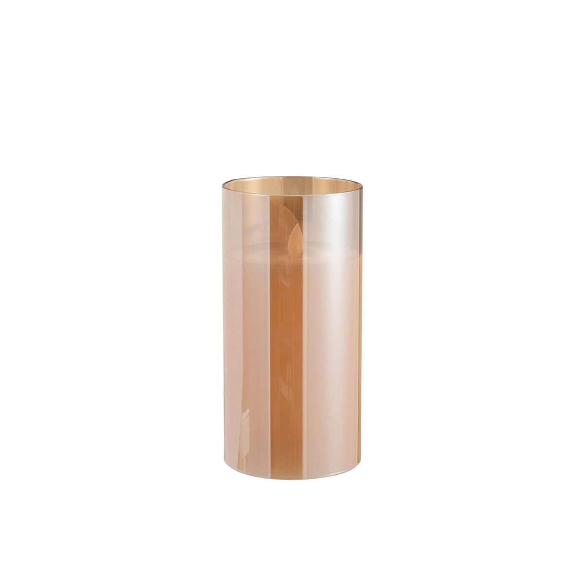 LED-lampe Blinkende Glas Guld Medium