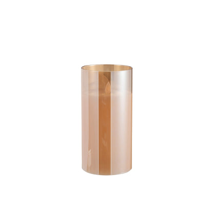LED-lampe Blinkende Glas Guld Medium