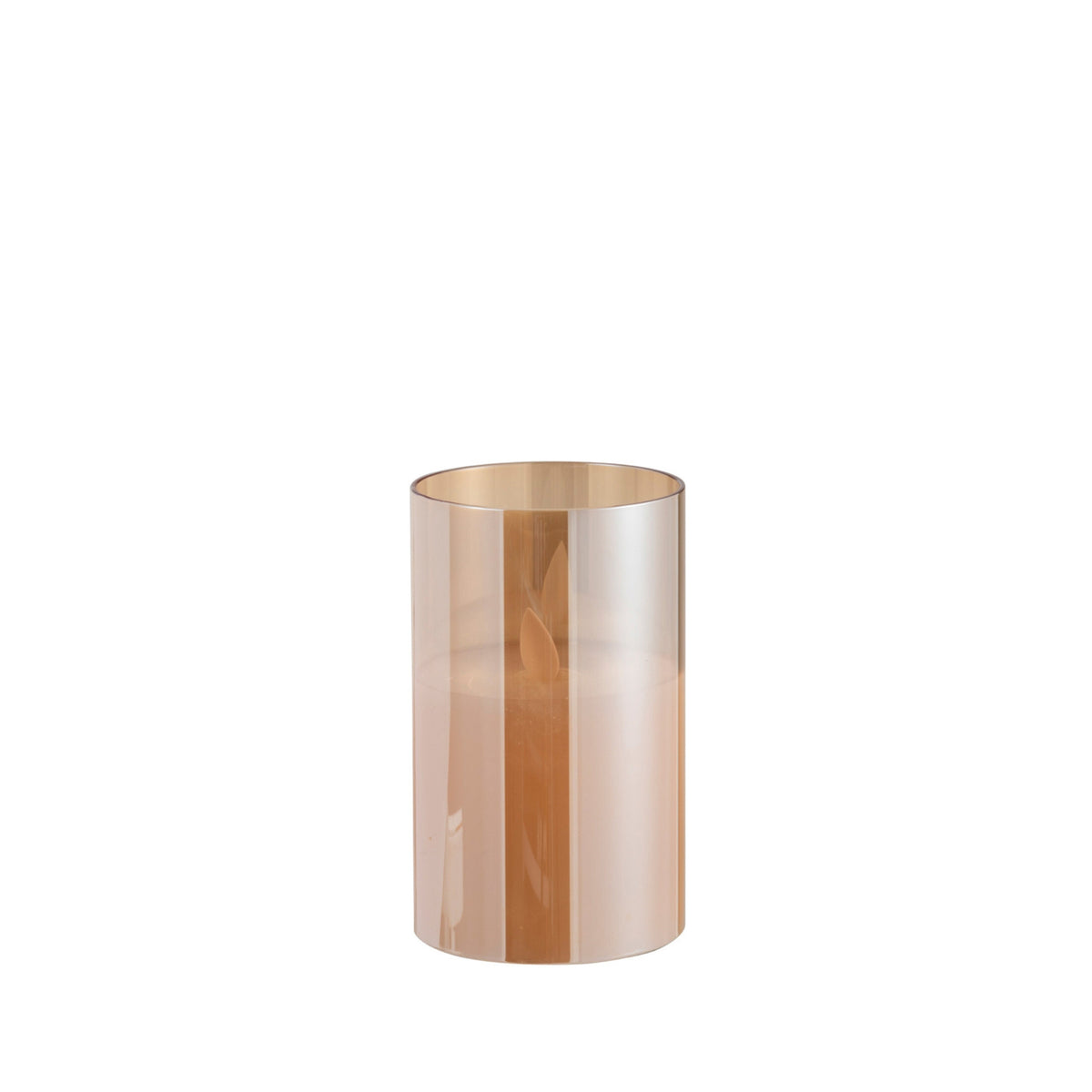 LED-lampe Blinkende Glas Guld Lille