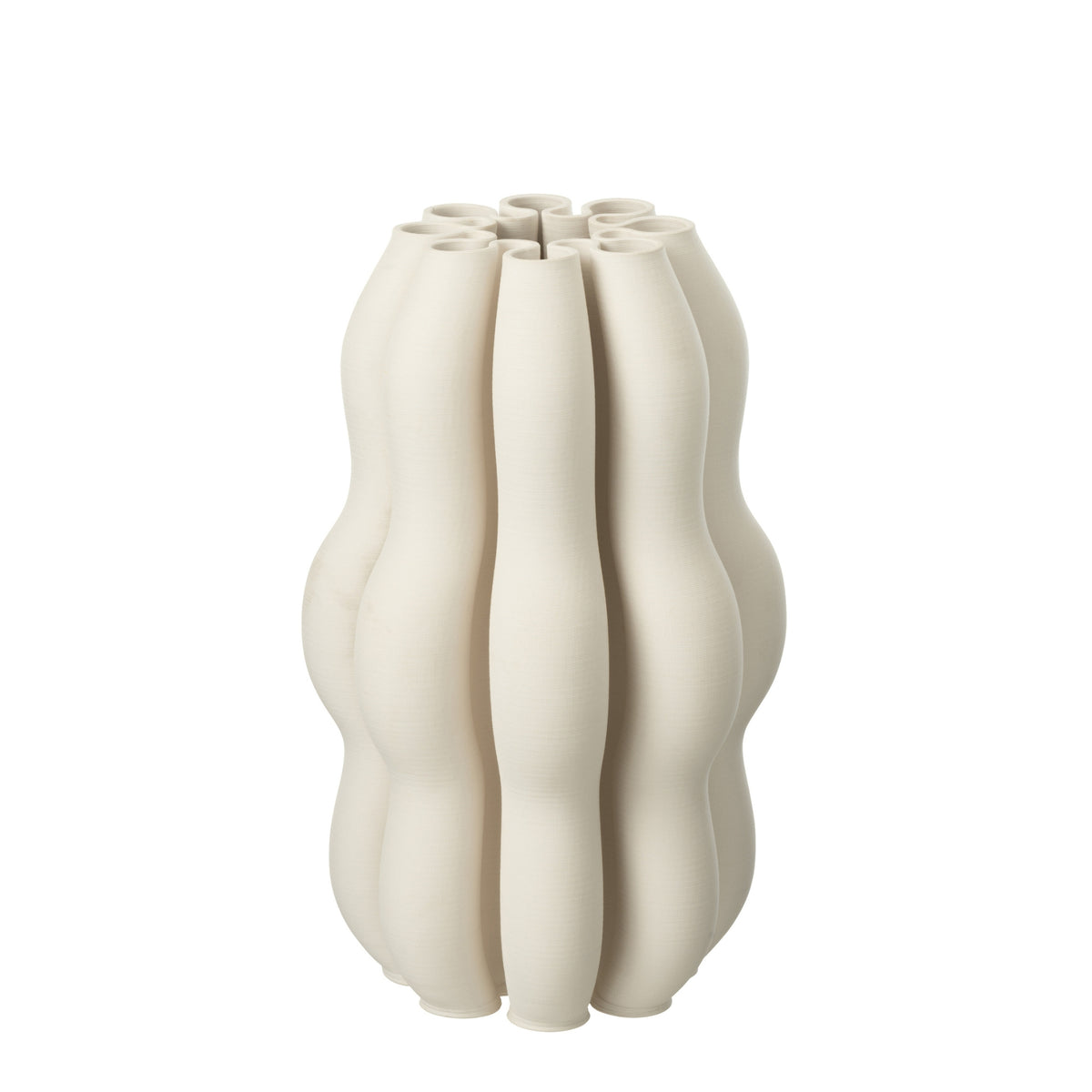 Vase Naos Keramik Beige Large Dia23cmxH40cm J-Line