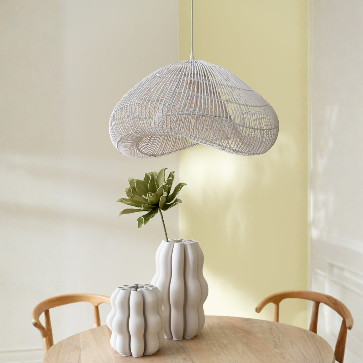 Vase Naos Keramik Beige Large Dia23cmxH40cm J-Line
