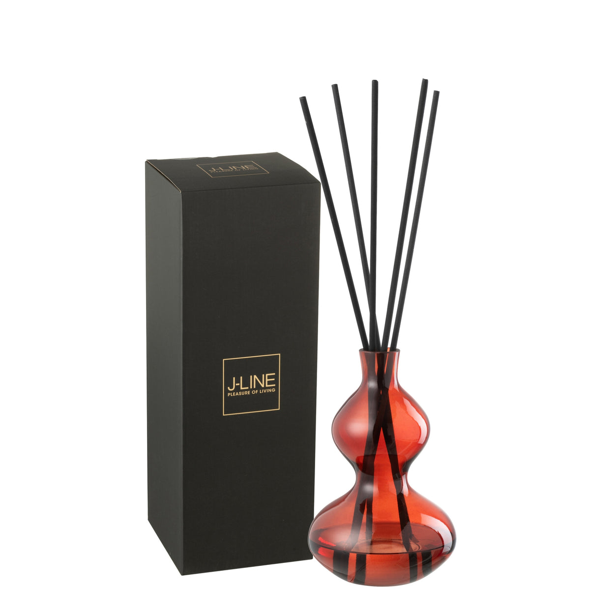 Duftolie Olive&amp;Frank Incense Glas Rød Lille 500ml J-Line