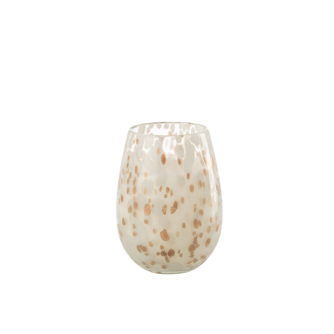 Duftlys Mia Hvid/Mix Glas Medium 120timer J-Line