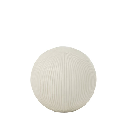 Kugle-dekorationsler hvid medium 31,5x31,5x29,5cm