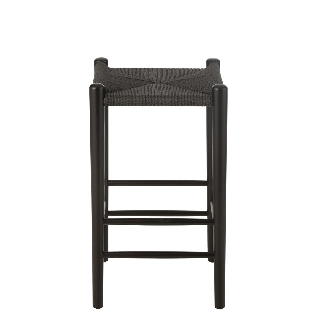 Barstol Oriental Birketræ/Reb Sort J-Line