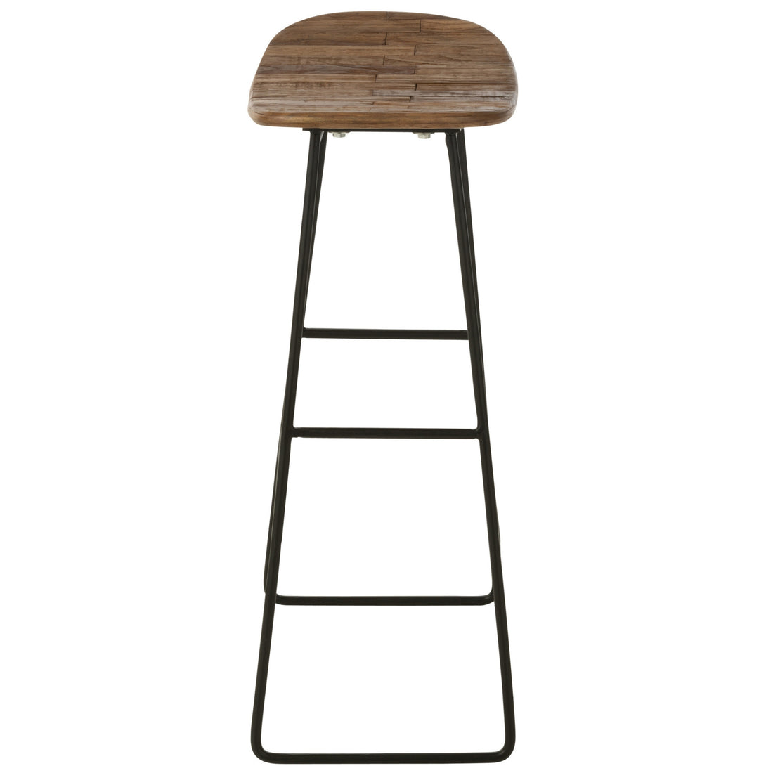 Stol Rektangulær Genanvendt Teak Natur Large