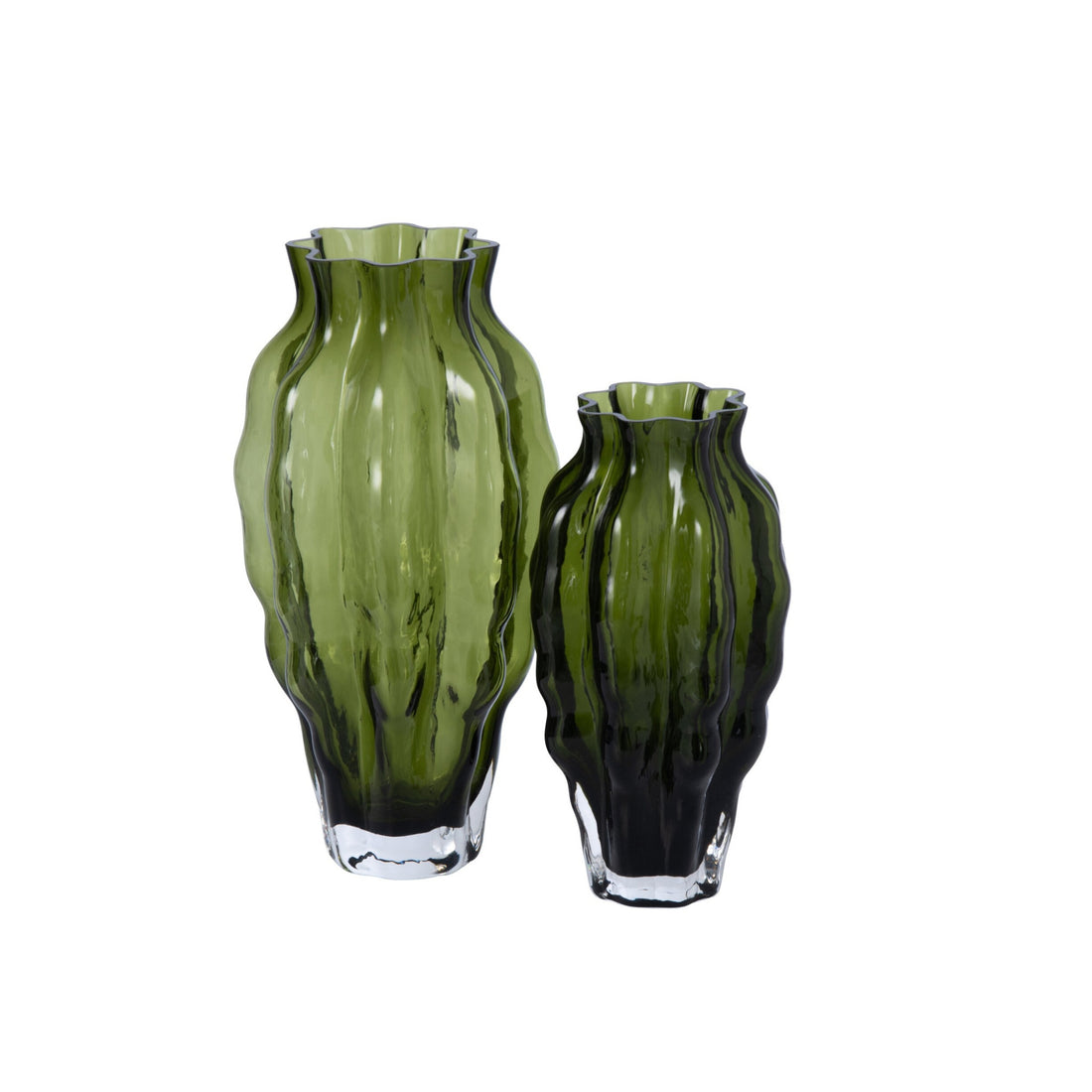 Vase med glas Grøn Large J-Line