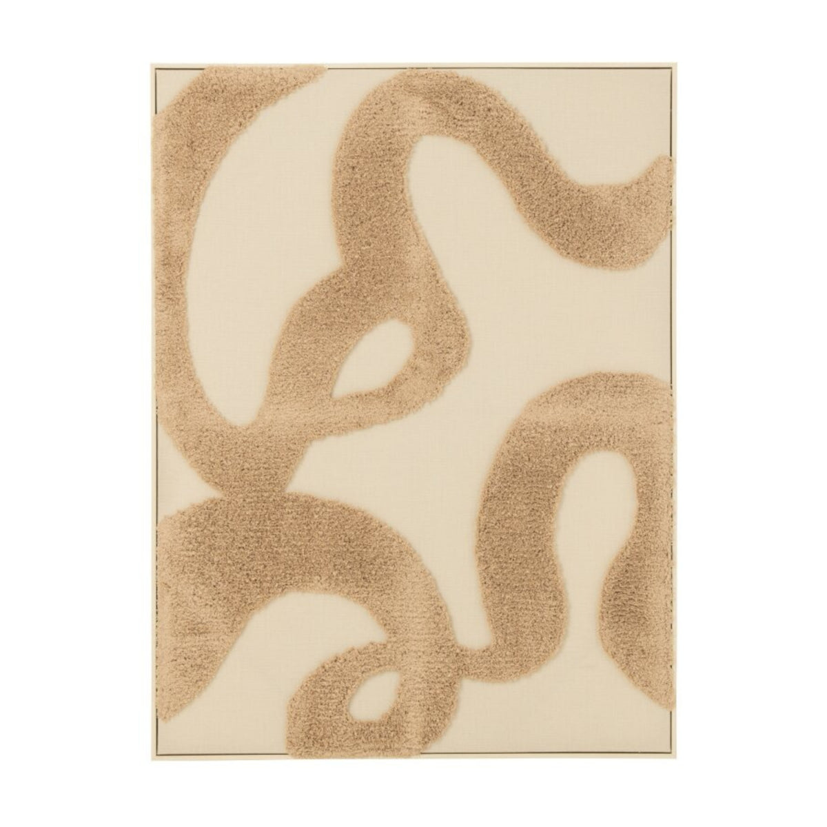Maleri med MDF-flager, beige/brun, J-Line
