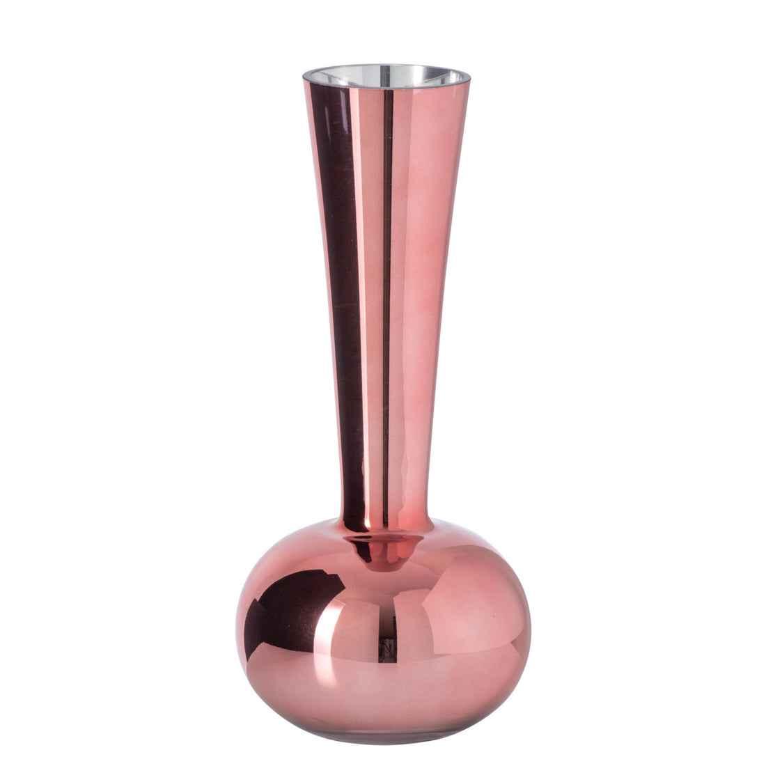 Vase i glas, pink, J-Line