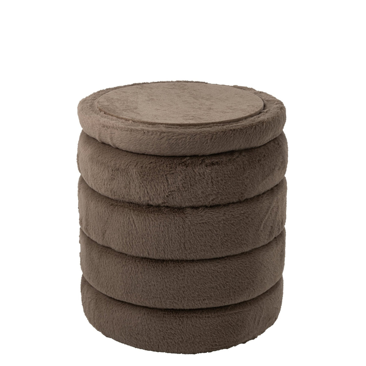 Puf + låg i MDF, taupe, J-Line
