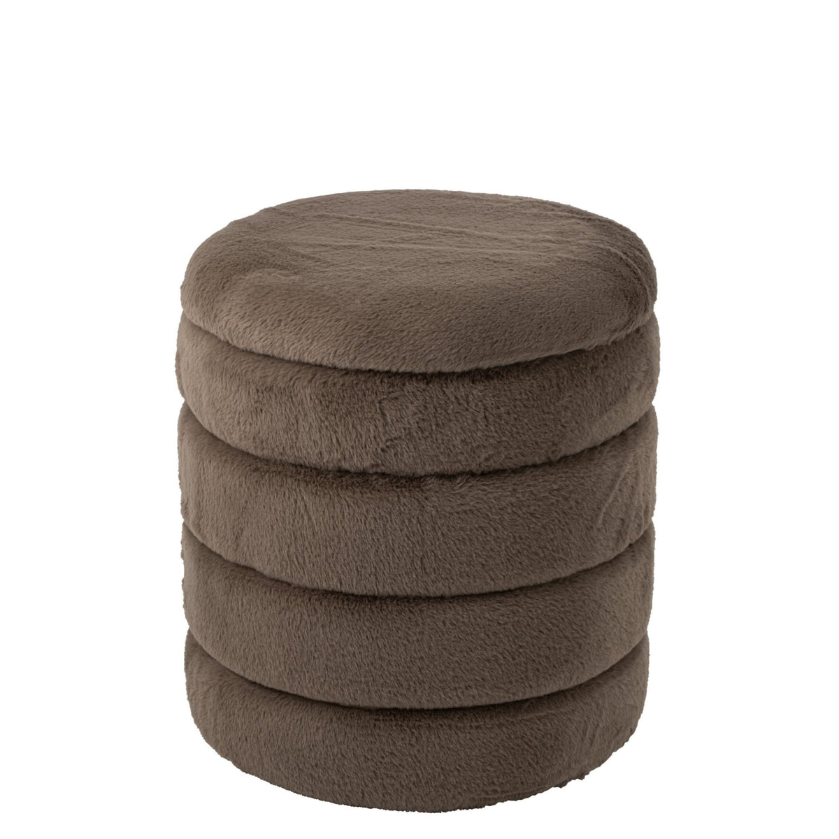 Puf + låg i MDF, taupe, J-Line