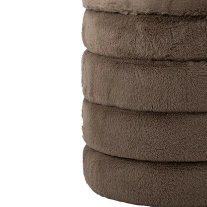 Puf + låg i MDF, taupe, J-Line