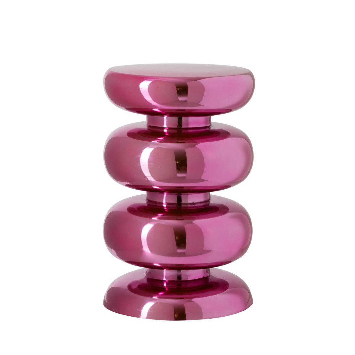 Kruk Blinkende Rund Metal Fluo Pink J-Line