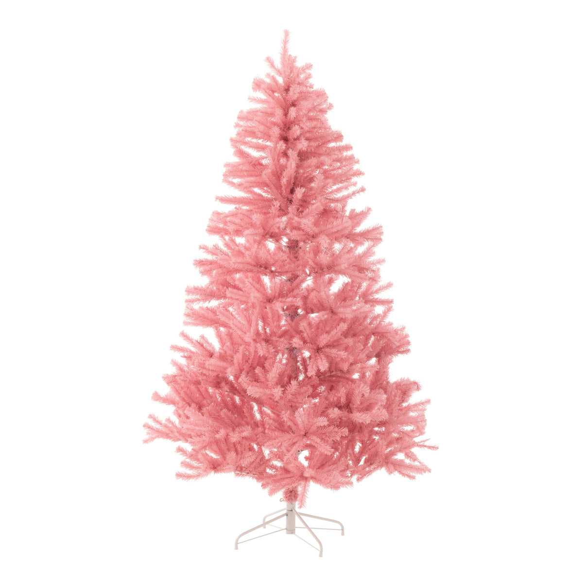 Kunstigt juletræ i PVC, pink, stor, H 210 cm, J-Line
