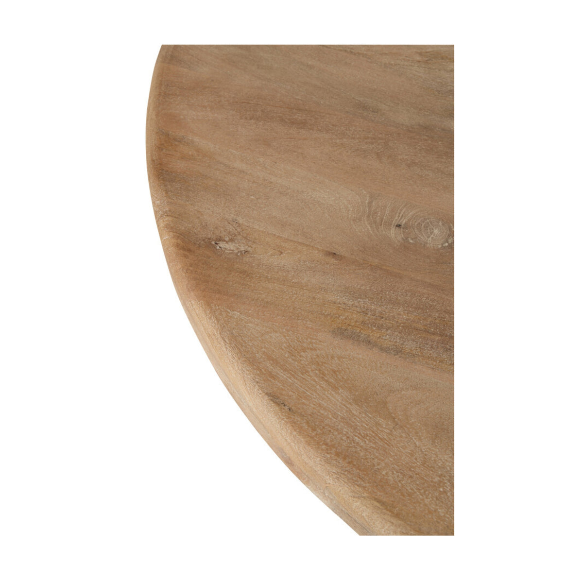 Spisebord i naturligt mangotræ Ø150 cm J-Line