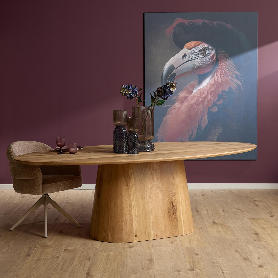 Spisebord Riga Eg Natur Oval 240 cm Starfurn