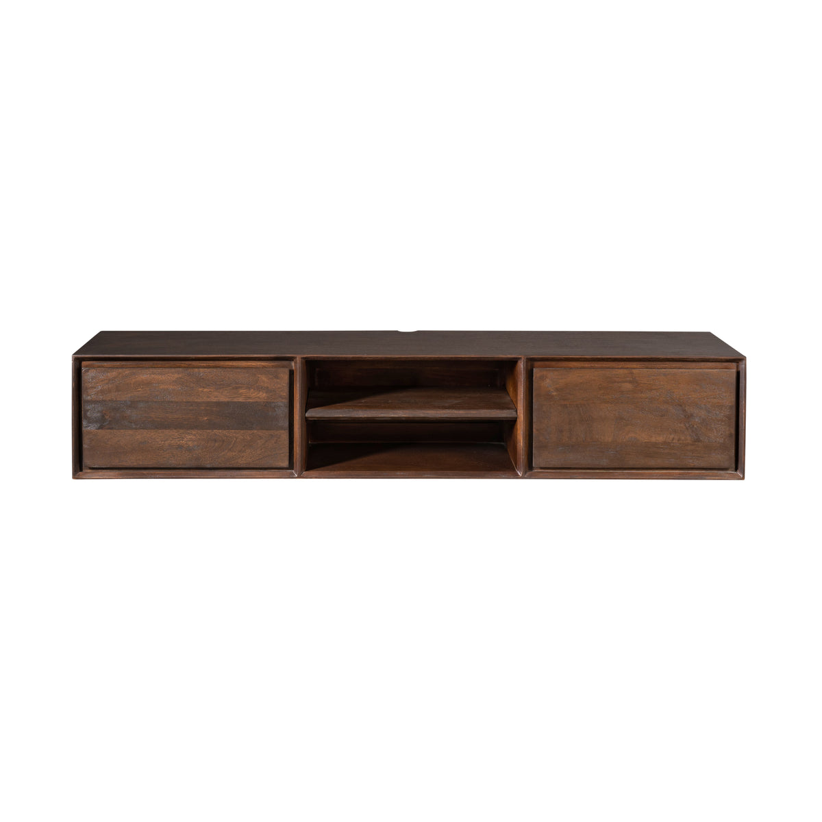 Svævende tv-møbel Ambiance mangotræ brun 160 cm Starfurn