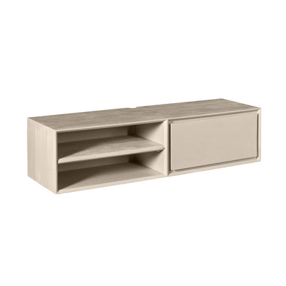 Svævende tv-møbel Ambiance mangotræ sand 120 cm Starfurn