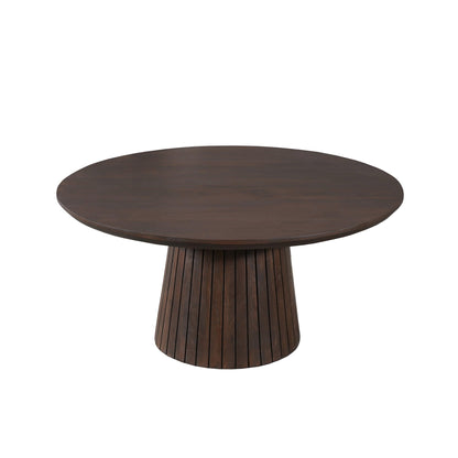 Sofabord Solana i brunt mangotræ, 80 cm, Starfurn