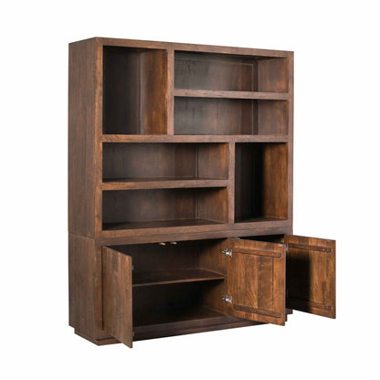 Reolskab Brussel mangotræ brun 160 cm Starfurn