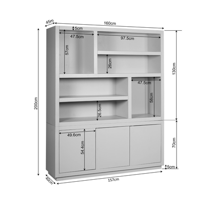 Reolskab Brussel mangotræ brun 160 cm Starfurn
