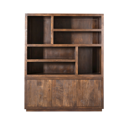 Reolskab Brussel mangotræ brun 160 cm Starfurn