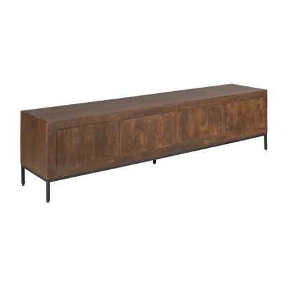 TV-møbel Madison mangotræ brun 210 cm Starfurn