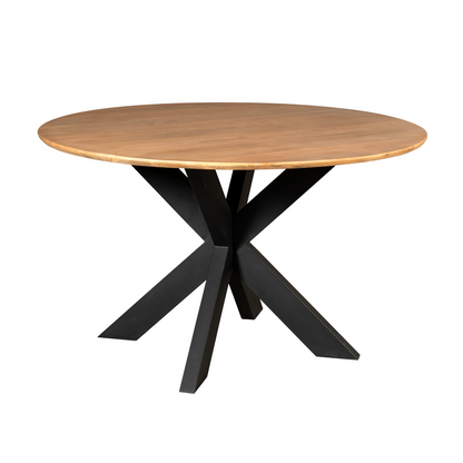 Spisebord Madison naturfarvet mangotræ rund 130 cm Starfurn