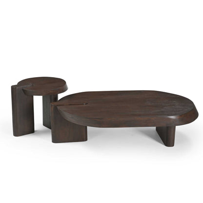 Sofabord Rava i brunt mangotræ, 125 cm, Starfurn