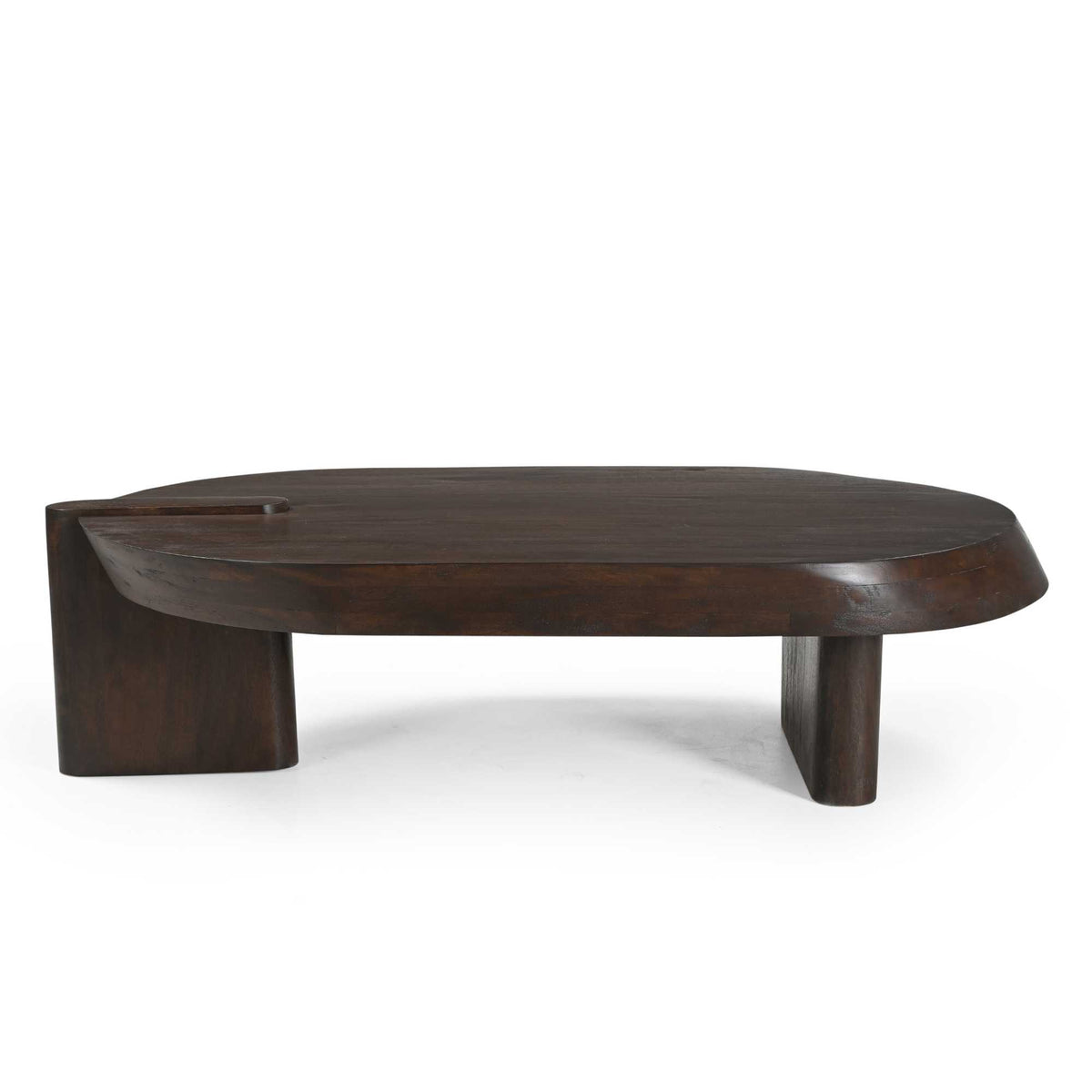 Sofabord Rava i brunt mangotræ, 125 cm, Starfurn