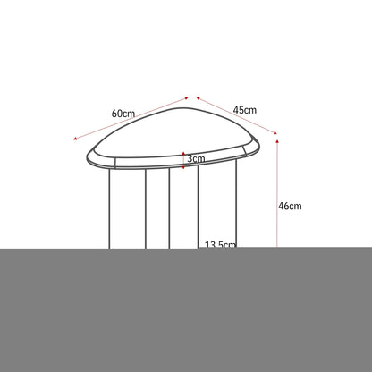 Sidebord Nuvé Botticino-marmor natur 60 cm Starfurn