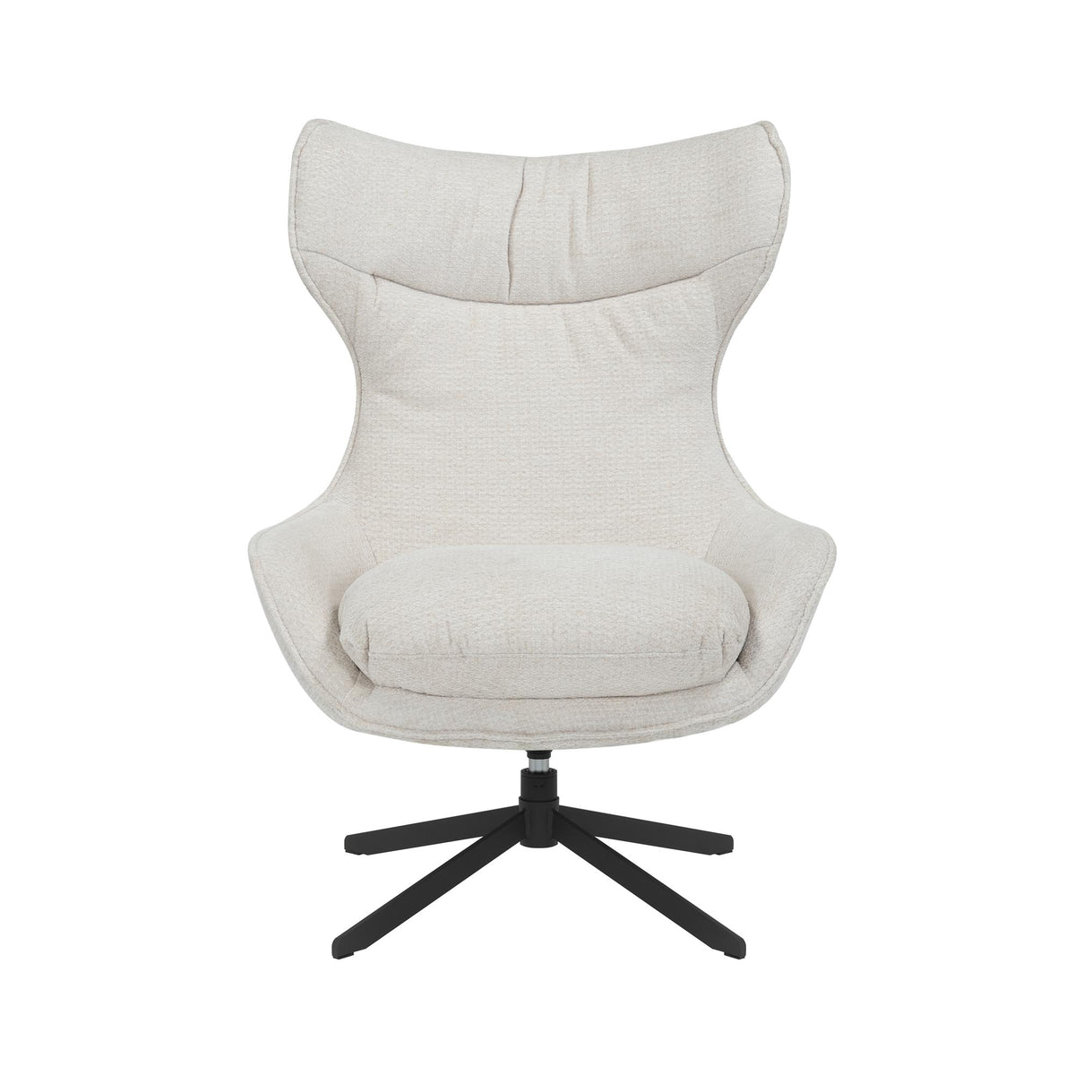 Lænestol Olivia, drejelig, stof, offwhite, Starfurn