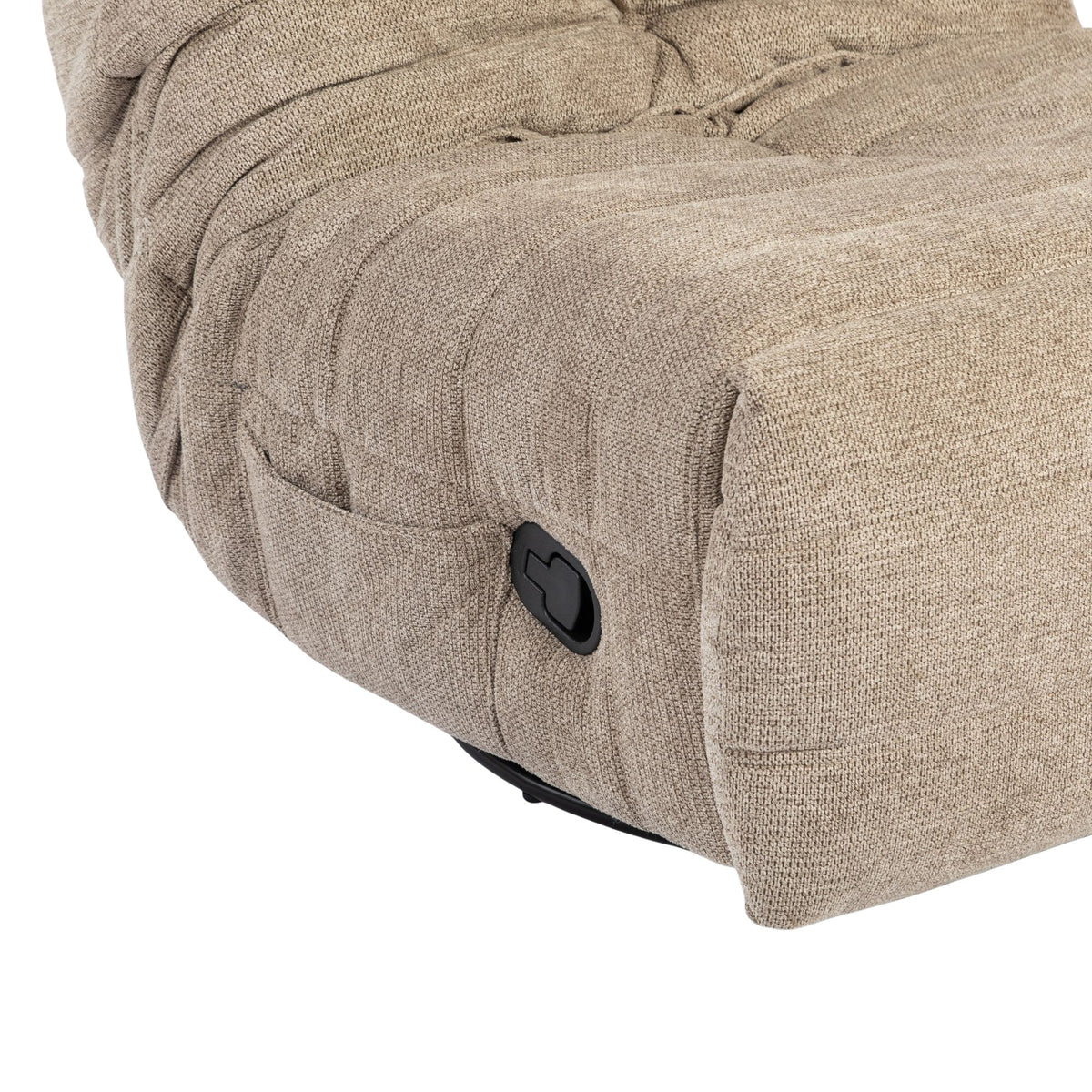 Zen hvilestol, stof, taupe, Starfurn