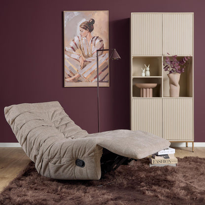 Zen hvilestol, stof, taupe, Starfurn