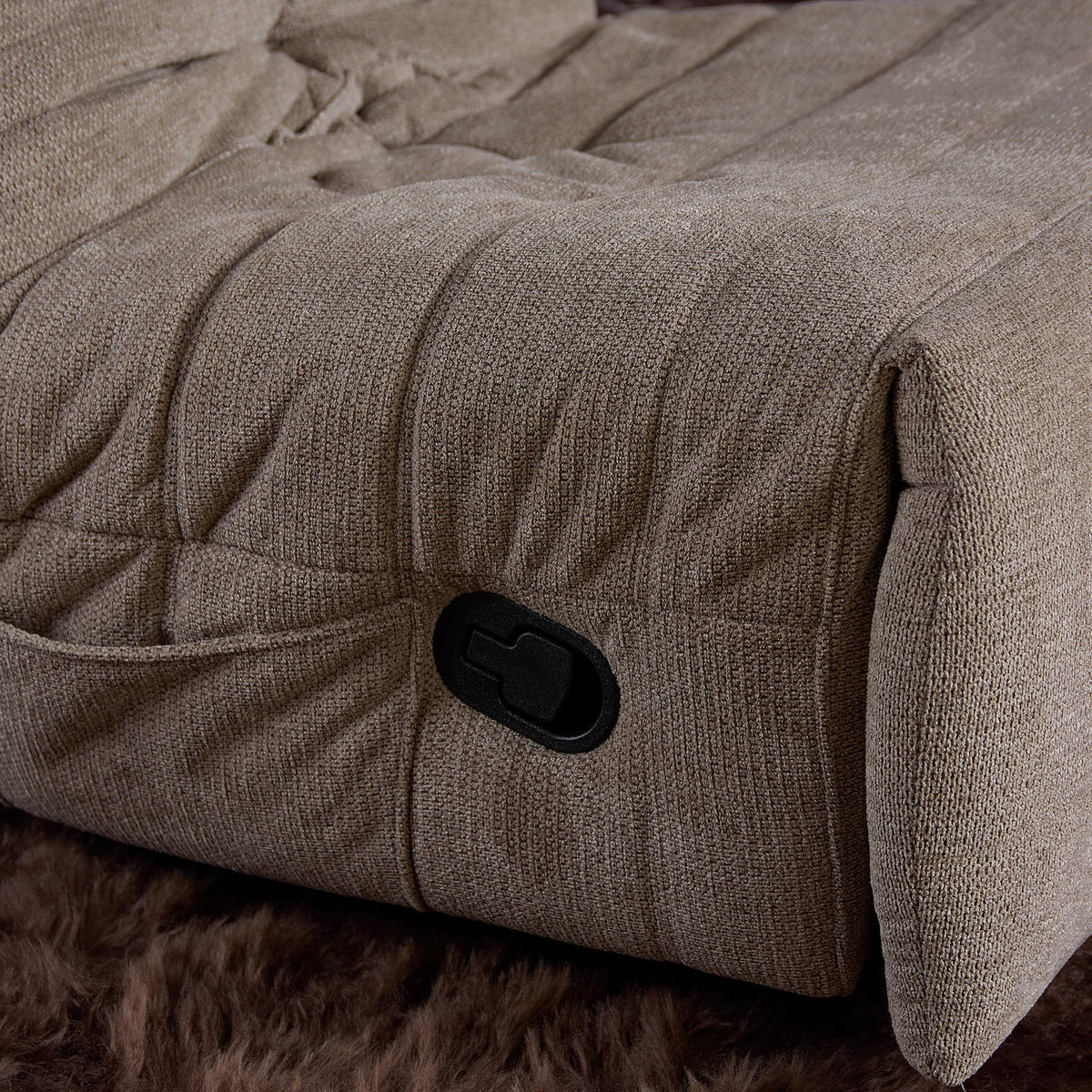 Zen hvilestol, stof, taupe, Starfurn