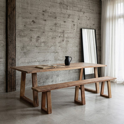 Spisebord i teaktræ Farmwood 200 cm Raw Materials