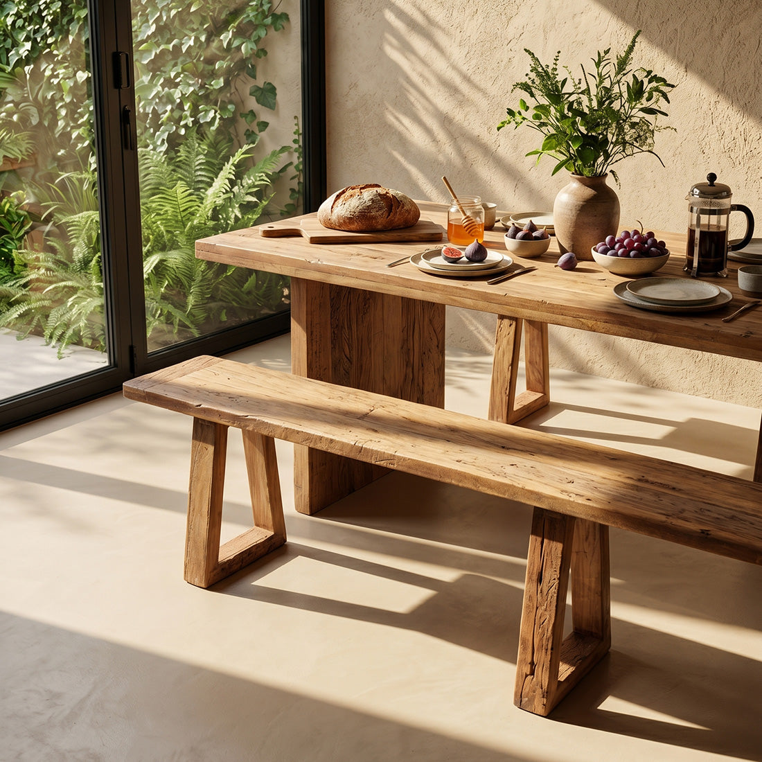 Farmwood Waterfall-spisebord – 240 cm Raw Materials