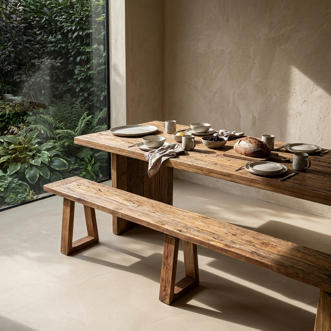 Farmwood Waterfall-spisebord – 240 cm Raw Materials
