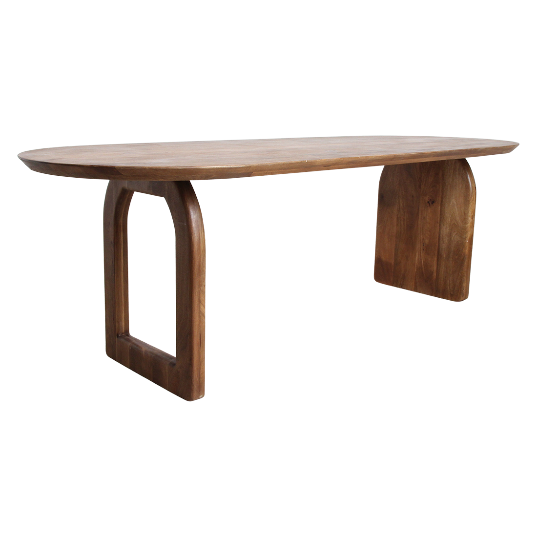 Bullnose spisebord Mix brun 240 cm Raw Materials