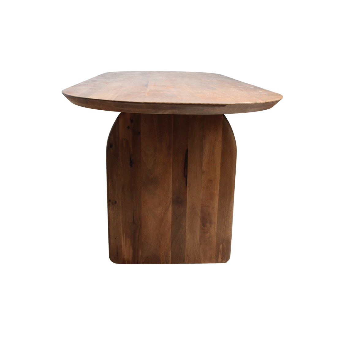 Bullnose spisebord Mix brun 240 cm Raw Materials